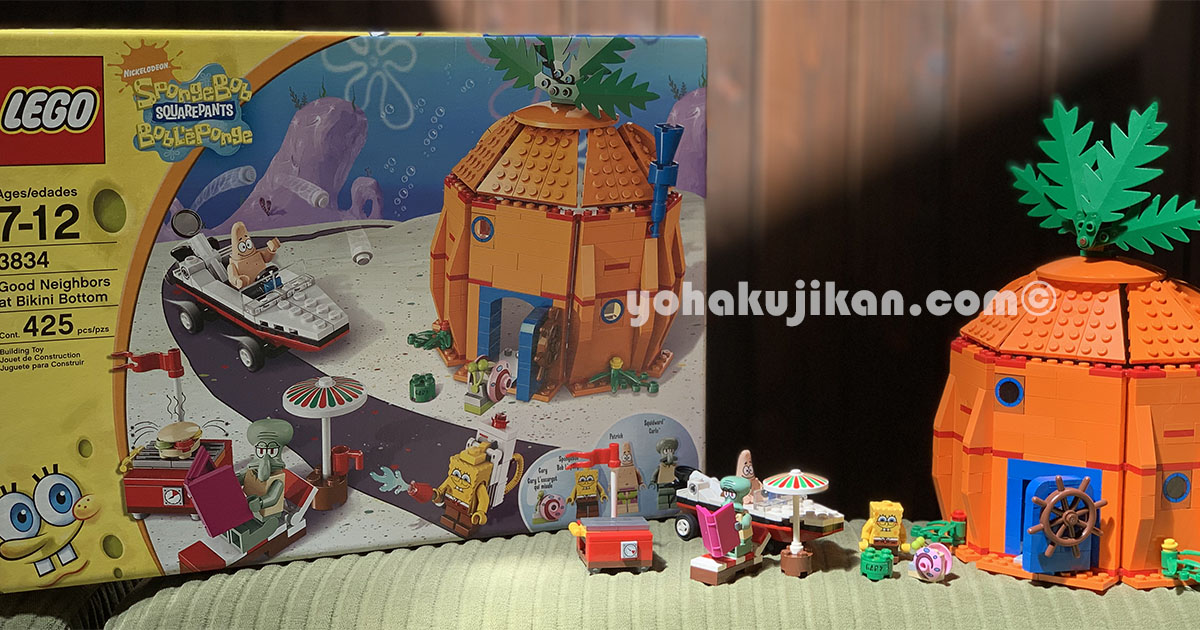 LEGO3834の箱と組み立て完成の画像